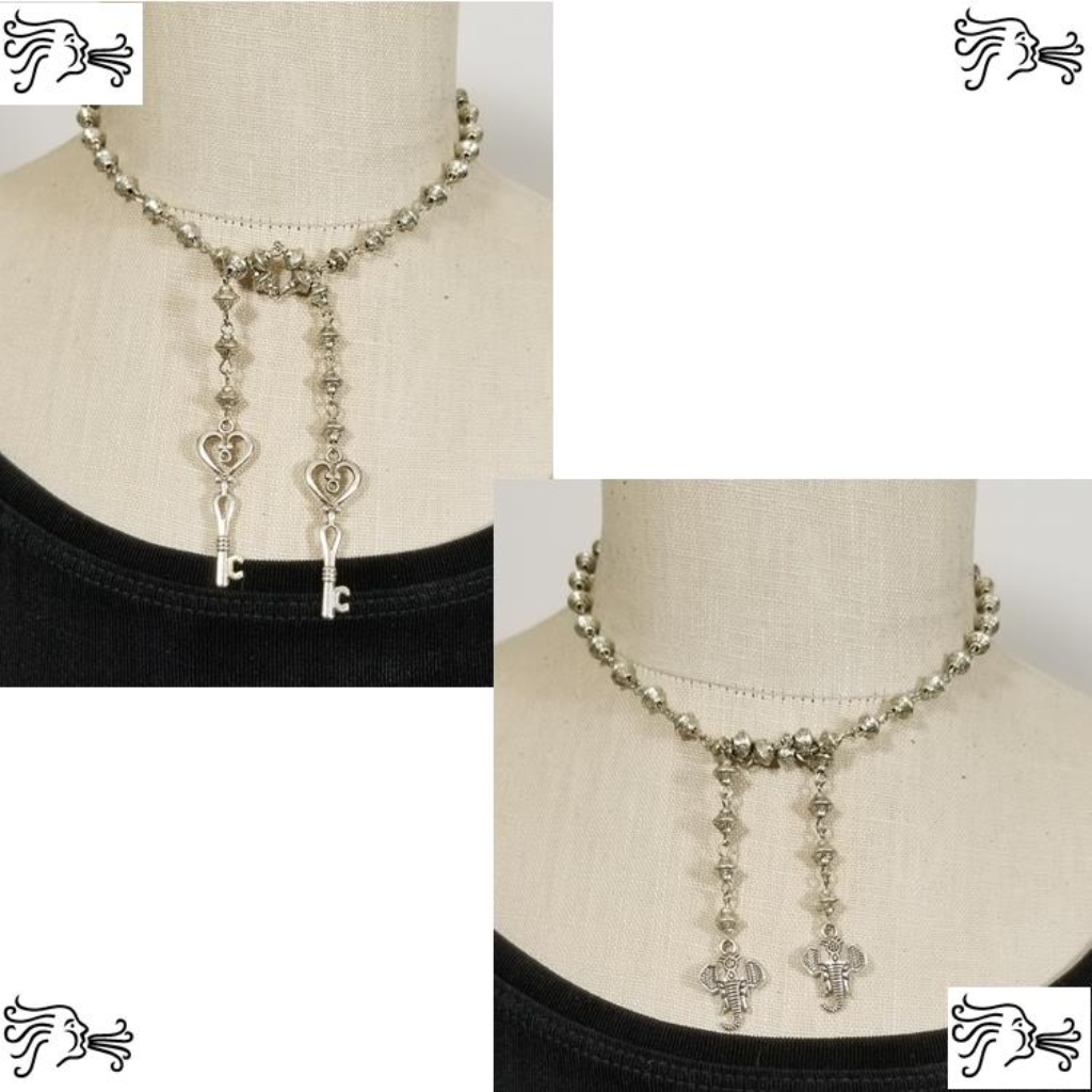 Silver Tibetan Chain Silver Choker Necklace 17$